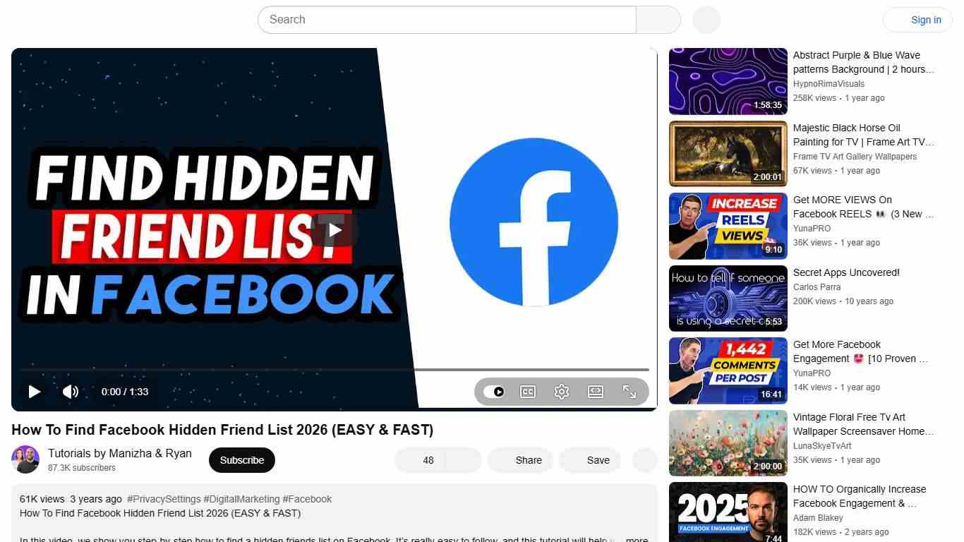 How To Find Facebook Hidden Friend List 2026 (EASY & FAST) - YouTube